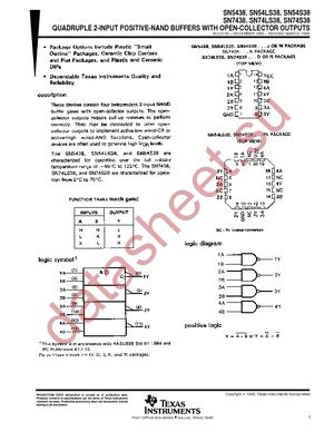 SN7438D datasheet  